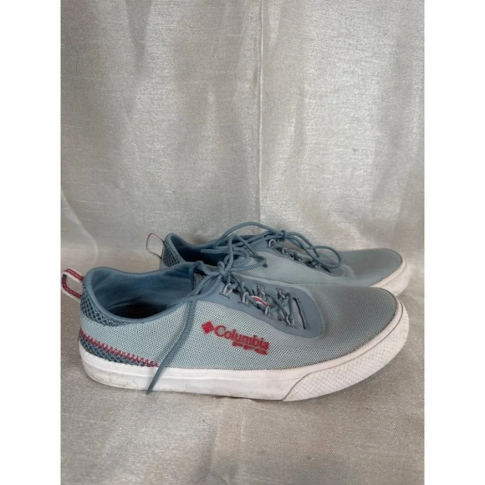 Columbia PFG Performance‎ Fishing Gear Blue Mesh Lace Up Boat Sneakers 6